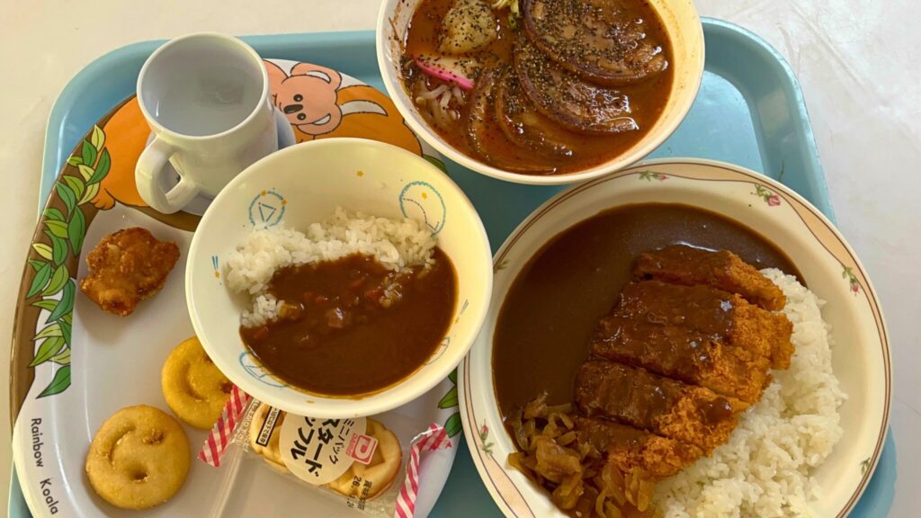 埼玉県子ども動物自然公園のレストランガゼボのランチ