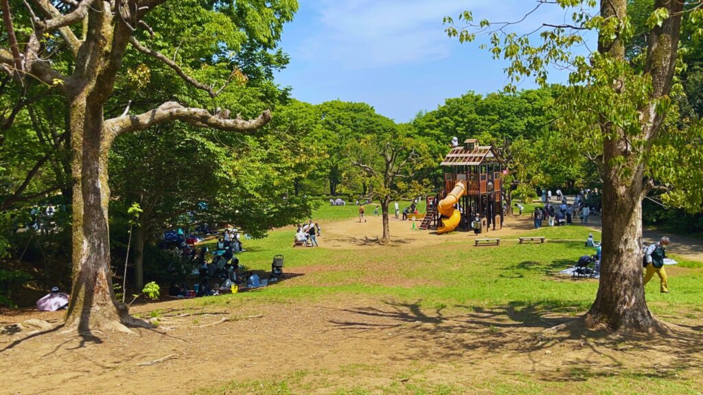 埼玉県子ども動物自然公園のピクニック広場